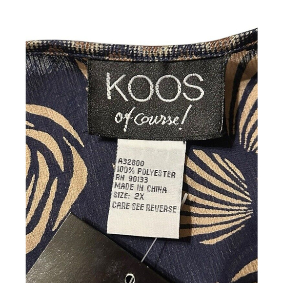 Koos Of Course Navy Blouse Top - Picture 3 of 5